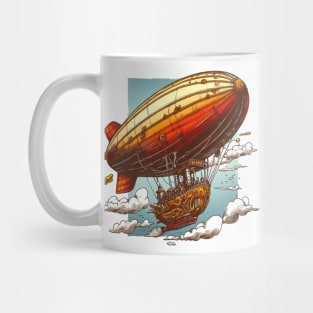 Steampunk Fantasy Airship Mug